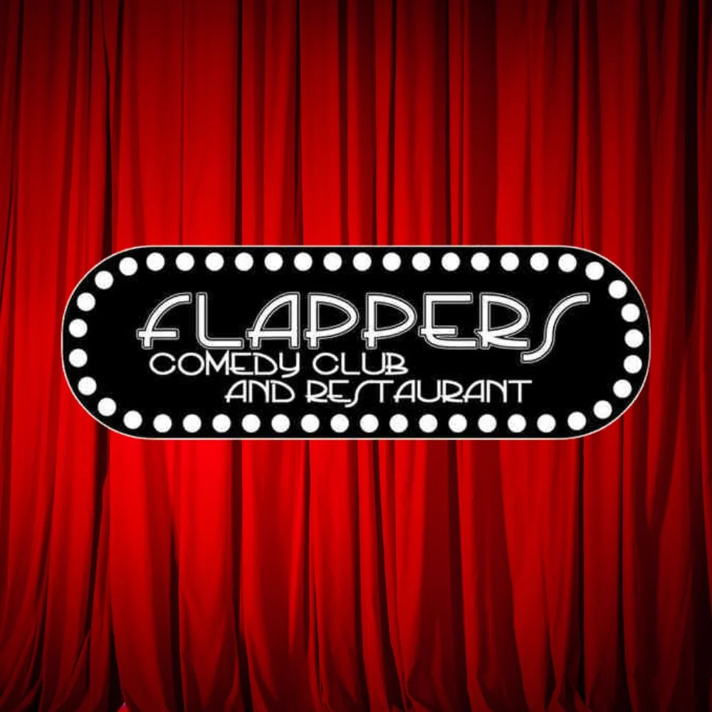 Flappers Comedy Club & Restaurant logo